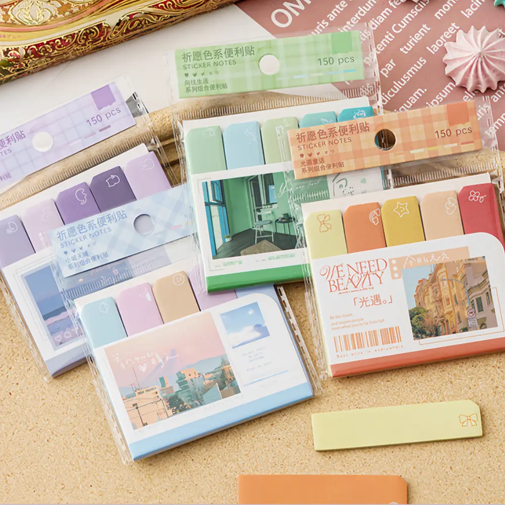 Travel Ticket sticky notes set with ticket-style memo pages for travel journals, planners, and scrapbook layouts.