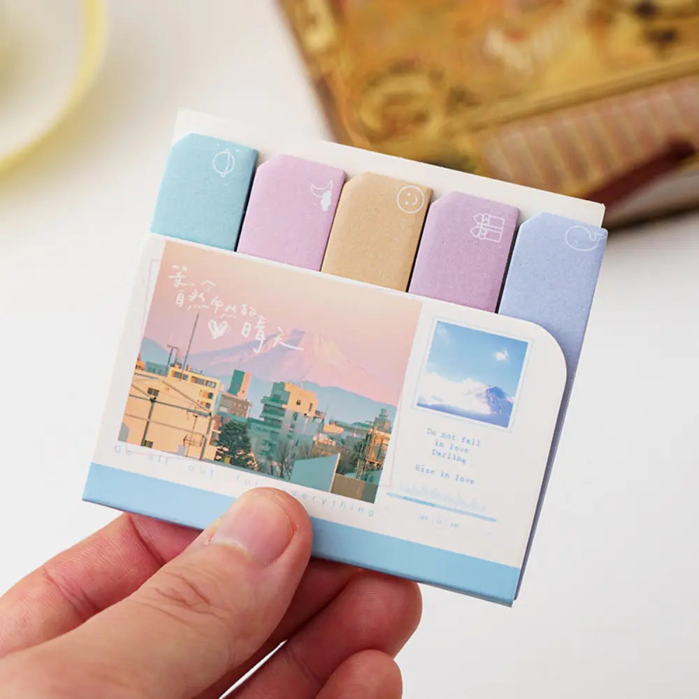 Travel Ticket sticky notes assortment with four illustrated ticket designs for journaling and planner decoration.
