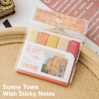 Sunny Town Travel Ticket sticky notes with colorful ticket pages for scrapbook captions and planners.