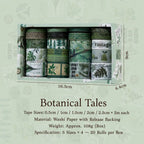 Vintage Botanical style 01 washi tape set