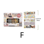 Vintage Collage style 06 washi tape set
