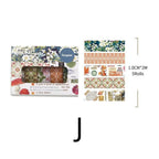 Vintage Collage style 10 washi tape set