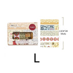 Vintage Collage style 12 washi tape set