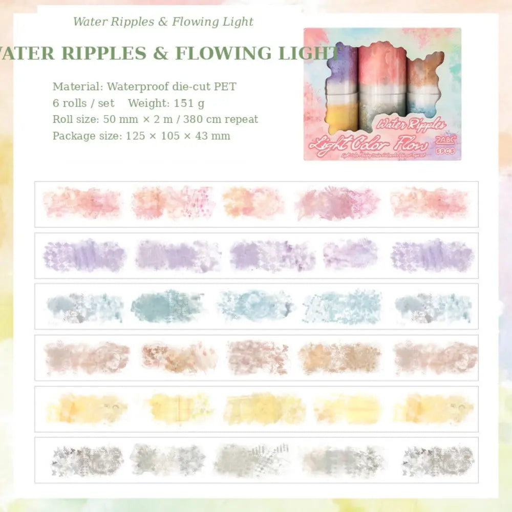 Water Ripples style 01 washi tape set