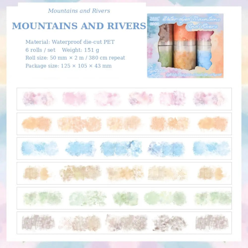 Water Ripples style 02 washi tape set