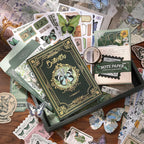 Woodland Stories Junk Journal Kit gallery image 1 showing forest-themed papers, stickers, and ephemera for junk journaling, scrapbooking, and collage