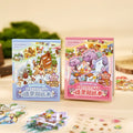 Woodland Town and Creekside Ferry 3D scene sticker book set with two packaged mini scene sticker books